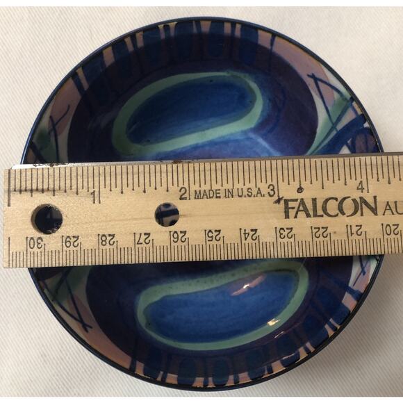 VINTAGE ROYAL COPENHAGEN TENERA FAIENCE 4 1/4” MIDCENTURY MODERN BOWL 137 / 2196 - Picture 4 of 4